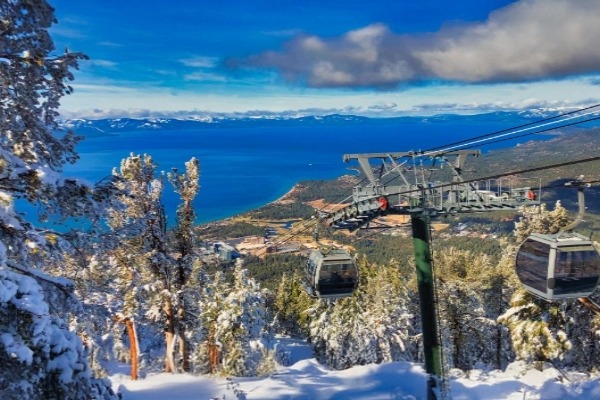 gondola lift in winter